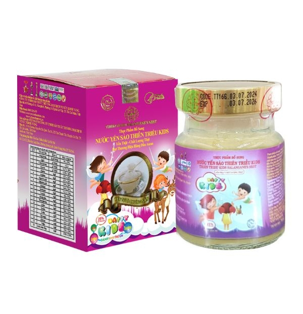 Nước Yến Sào Thiên Triều KIDS  25% yến tươi (Hộp 1 lọ)