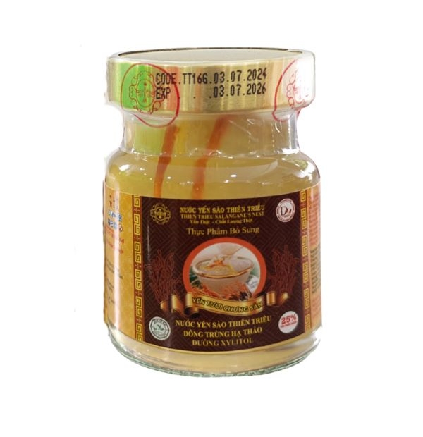Nước Yến Sào cao cấp Thiên Triều Đông Trùng Hạ Thảo 25% yến tươi (Lọ lẻ)