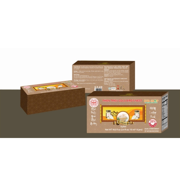 NƯỚC YẾN SÀO THIÊN TRIỀU GOLD (LỐC 8 LỌ) 35%