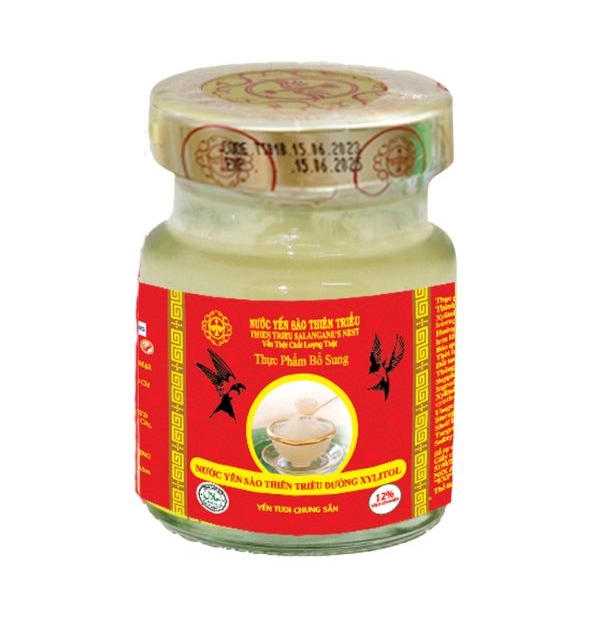 Nước Yến Sào Thiên Triều Đường Xylitol 12% yến tươi (Lọ lẻ)