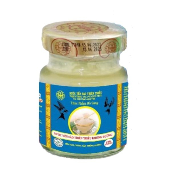 Nước Yến Sào Thiên Triều Không Đường 12% yến tươi (Lọ lẻ)