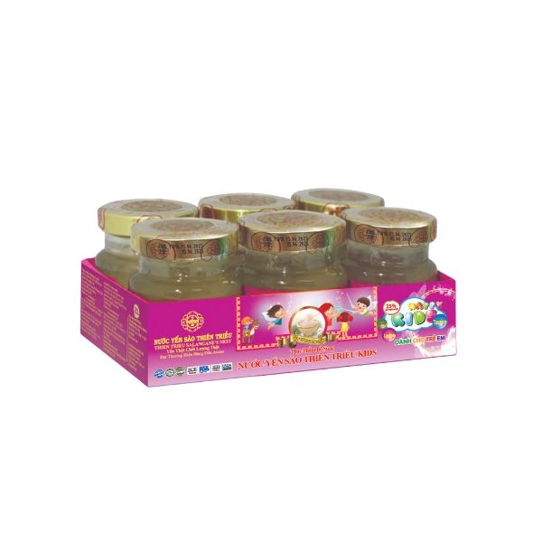 Nước Yến sào cao cấp Thiên Triều KIDS 25% yến tươi (Lốc 6 lọ)