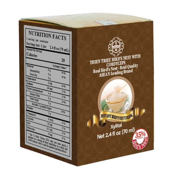 NƯỚC YẾN SÀO THIÊN TRIỀU ĐÔNG TRÙNG (LỌ LẺ) 35%