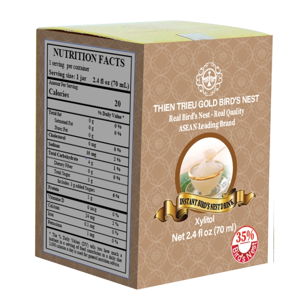 NƯỚC YẾN SÀO THIÊN TRIỀU GOLD (LỌ LẺ) 35%