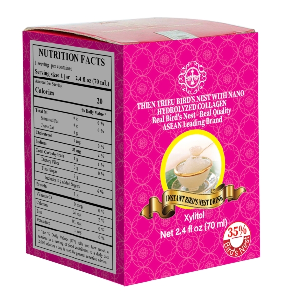 NƯỚC YẾN SÀO THIÊN TRIỀU COLLAGEN (LỌ LẺ) 35%