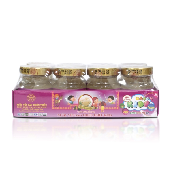 Nước Yến sào cao cấp Thiên Triều KIDS 25% yến tươi (Lốc 8 lọ)