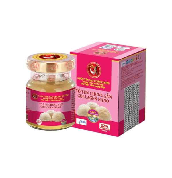 YẾN SÀO VƯƠNG TRIỀU COLLAGEN NANO 22% (HỘP 1 LỌ)