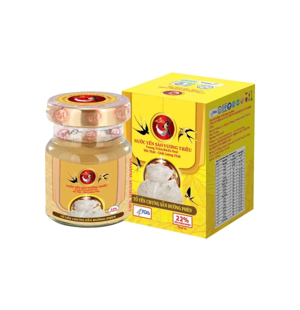YẾN SÀO VƯƠNG TRIỀU ĐƯỜNG PHÈN 22% (HỘP 1 LỌ)