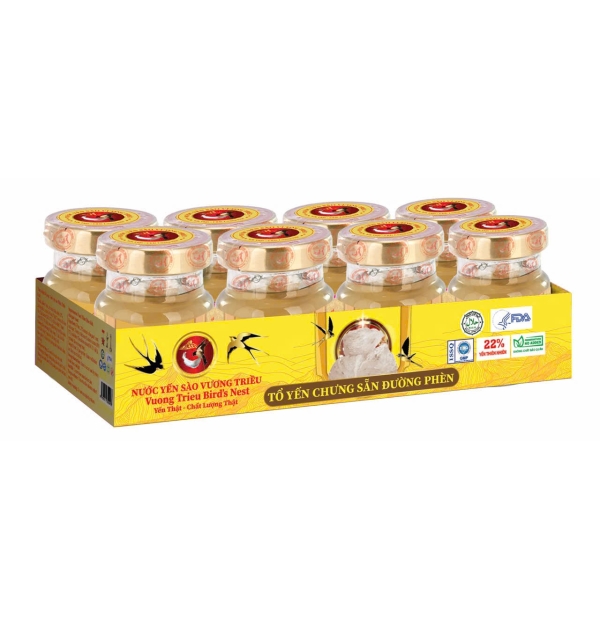 YẾN SÀO VƯƠNG TRIỀU ĐƯỜNG PHÈN 22% (LỐC 6 LỌ)