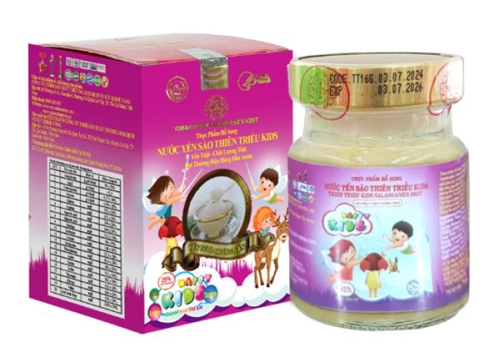 Nước Yến Sào Thiên Triều KIDS  25% yến tươi (Hộp 1 lọ)