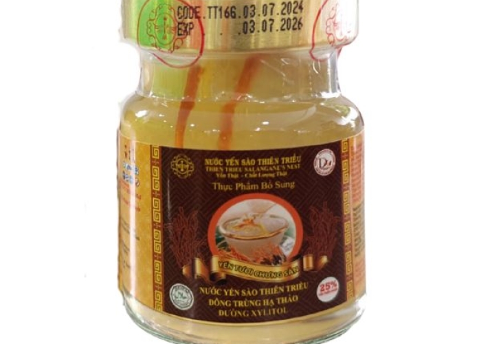 Nước Yến Sào cao cấp Thiên Triều Đông Trùng Hạ Thảo 25% yến tươi (Lọ lẻ)