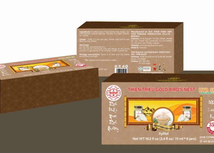 NƯỚC YẾN SÀO THIÊN TRIỀU GOLD (LỐC 8 LỌ) 35%