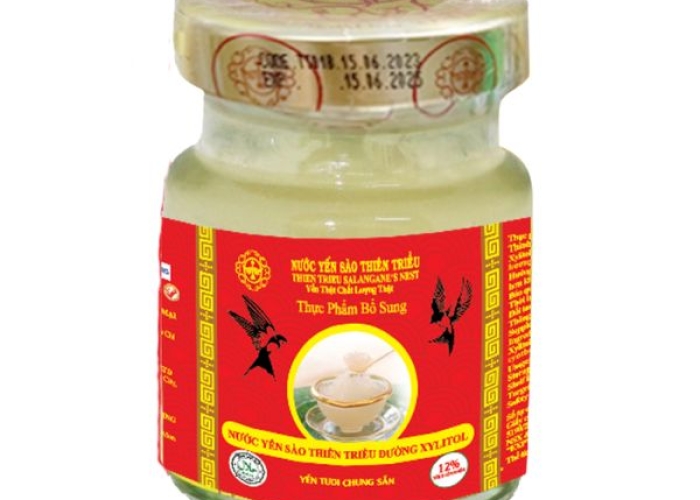 Nước Yến Sào Thiên Triều Đường Xylitol 12% yến tươi (Lọ lẻ)
