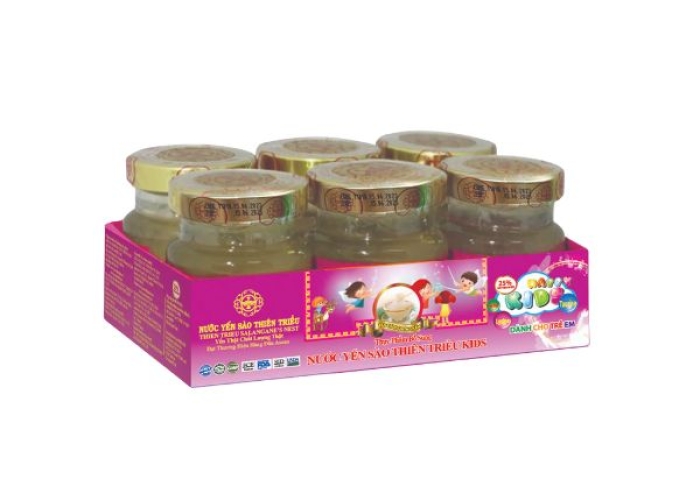 Nước Yến sào cao cấp Thiên Triều KIDS 25% yến tươi (Lốc 6 lọ)