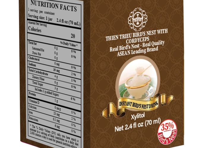 NƯỚC YẾN SÀO THIÊN TRIỀU ĐÔNG TRÙNG (LỌ LẺ) 35%