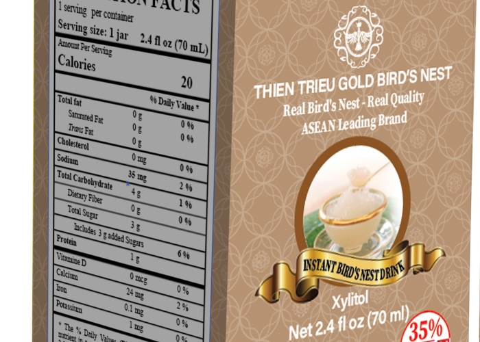 NƯỚC YẾN SÀO THIÊN TRIỀU GOLD (LỌ LẺ) 35%