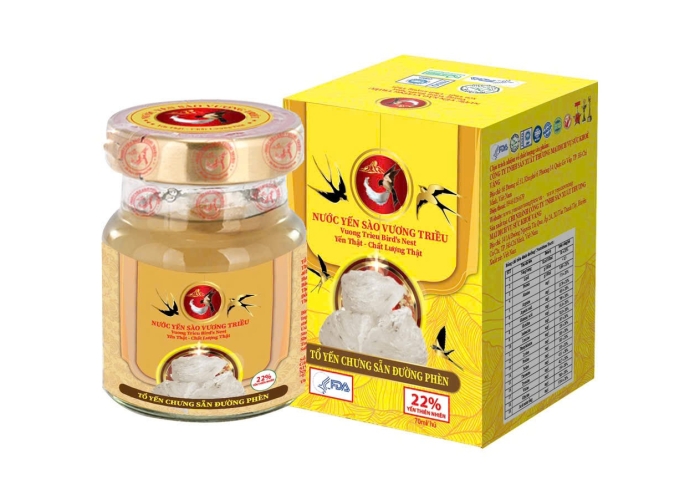 YẾN SÀO VƯƠNG TRIỀU ĐƯỜNG PHÈN 22% (HỘP 1 LỌ)