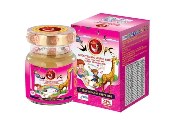 YẾN SÀO VƯƠNG TRIỀU HAPPY KIDS 22% (HỘP 1 LỌ)