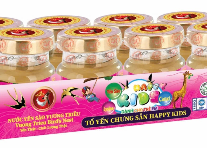 YẾN SÀO VƯƠNG TRIỀU HAPPY KIDS 22% (LỐC 8 LỌ)
